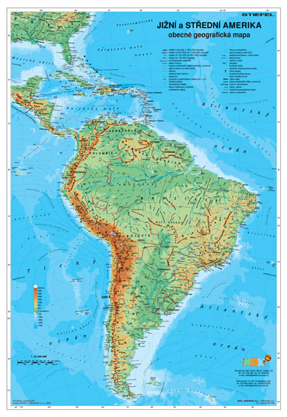 Jižní Amerika Obecně Geografická Politická Stiefelcz 0651