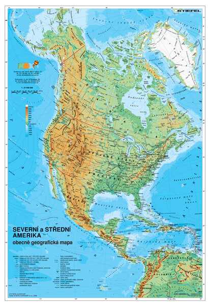 Severní Amerika Obecně Geografická Politická Stiefelcz 2855
